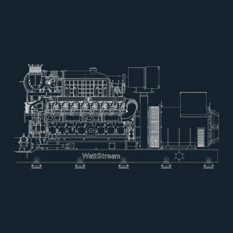 Галерея Газопоршневая электростанция WS1875-YCAG